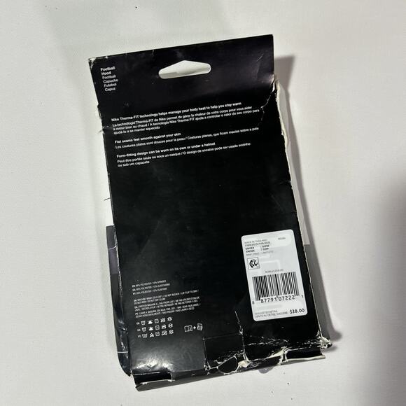 Nike Pro Therma-Fit Hyperwarm Hood Ski Mask Black - DAMAGED BOX-New never used - Picture 4 of 5